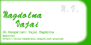 magdolna vajai business card